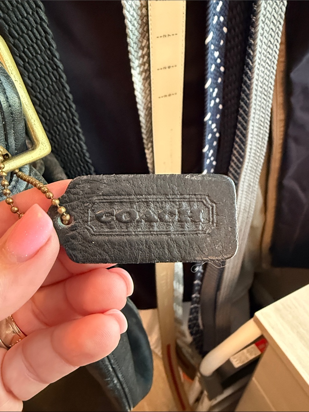 Vintage Coach Black Leather Shoulder Hobo Bag 9085 - Picture 2 of 4